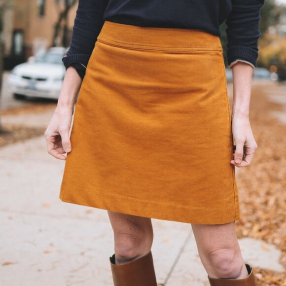 J Crew Factory Mini skirt in corduroy - Picture 3 of 9